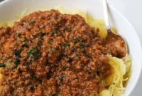 Whole30 Friendly Spaghetti Squash Pasta