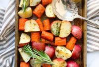 Crispy Whole30 Roasted Potatoes and Carrots