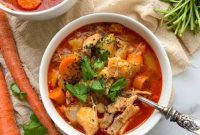 Hearty Whole30 Buffalo Chicken Soup