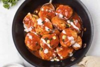 Whole30 Keto Paleo Buffalo Chicken Meatballs