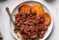 Hearty Whole30 Sloppy Joe Sweet Potato Bowls