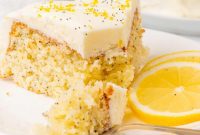 Sunshine Lemon Poppy Seed Cake
