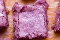 Fudgy Ube Brownies