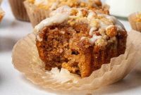 Paleo Pumpkin Patch Muffins with Cinnamon Streusel