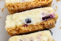 Decadent Blueberry Cheesecake Bars