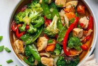 Savory Paleo Whole30 Chicken Stir Fry