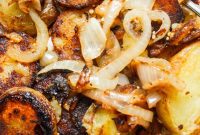 Golden Potatoes, Caramelized Onions
