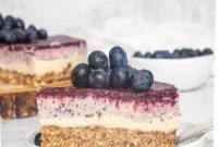 Paleo Vegan Blueberry Bliss Cheesecake