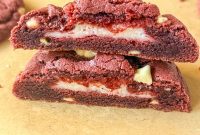 Indulgent Red Velvet Cheesecake Cookies
