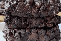 Decadent 4-Ingredient Protein Brownies