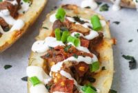 Whole30 Pizza Potato Boats