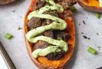 Whole30 Loaded Sweet Potato Tacos with Creamy Avocado