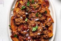 Loaded Whole30 Chili Sweet Potato Fries