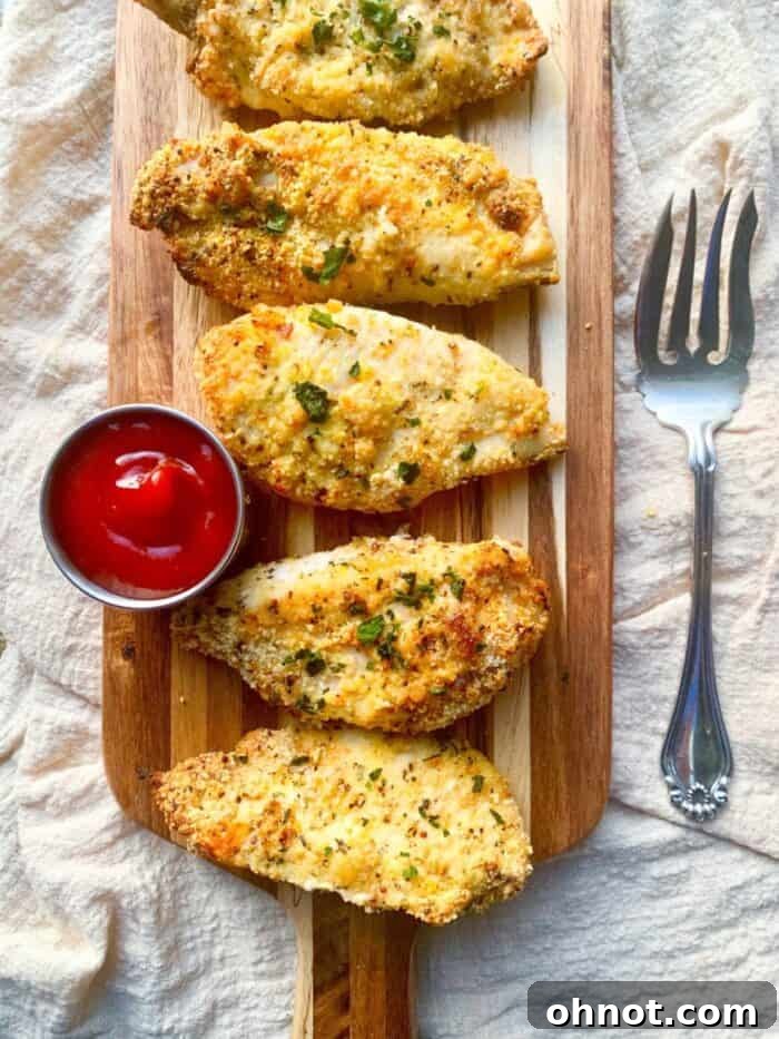 Chicken tenders with ketchup - before Foodtography School