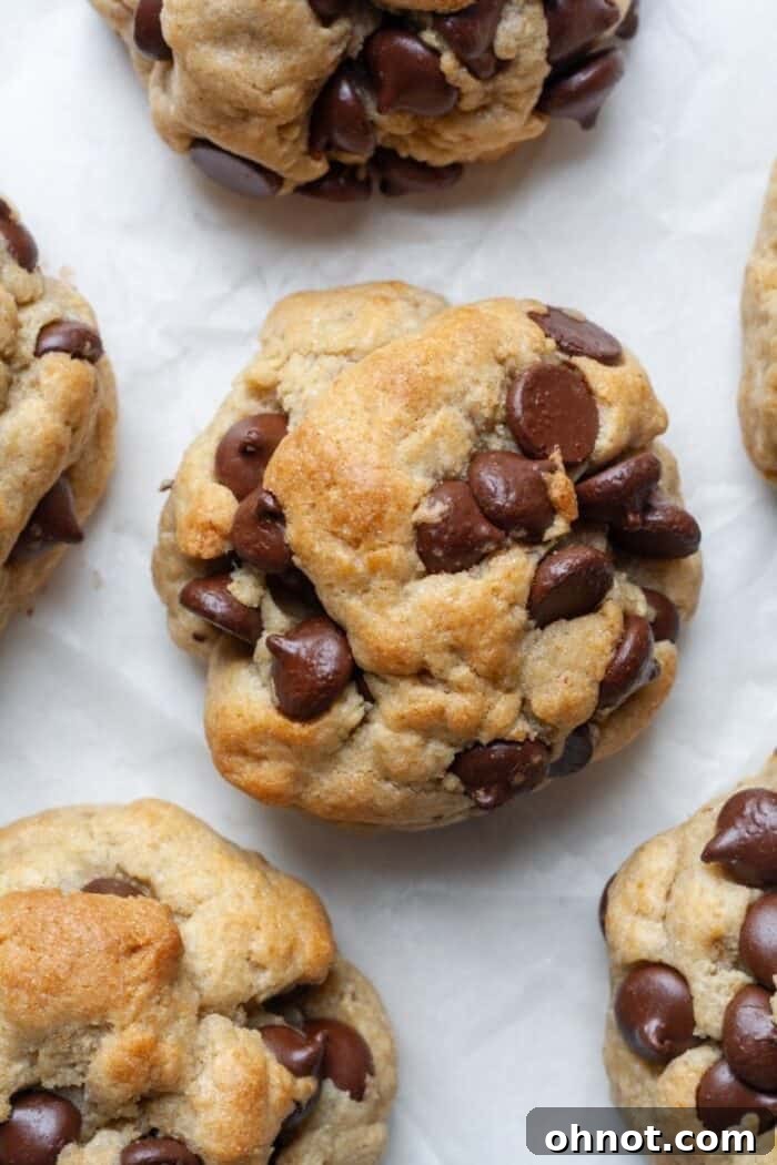 Levain bakery cookies on pan