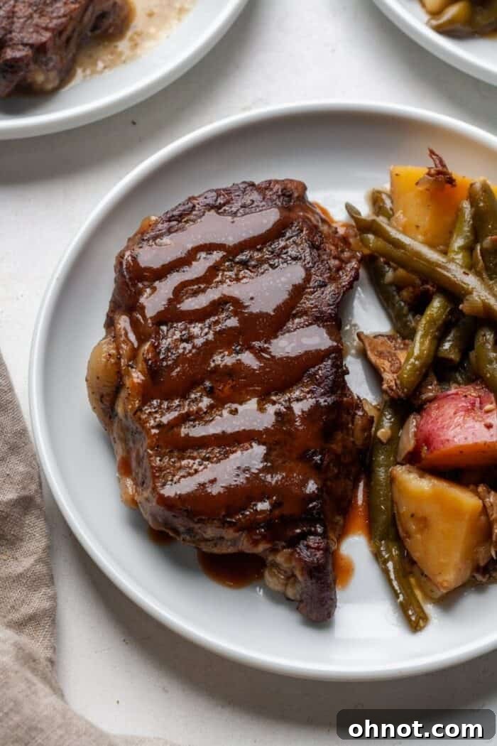 Healthy steak and potatoes