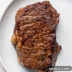 Instant pot steak on plate