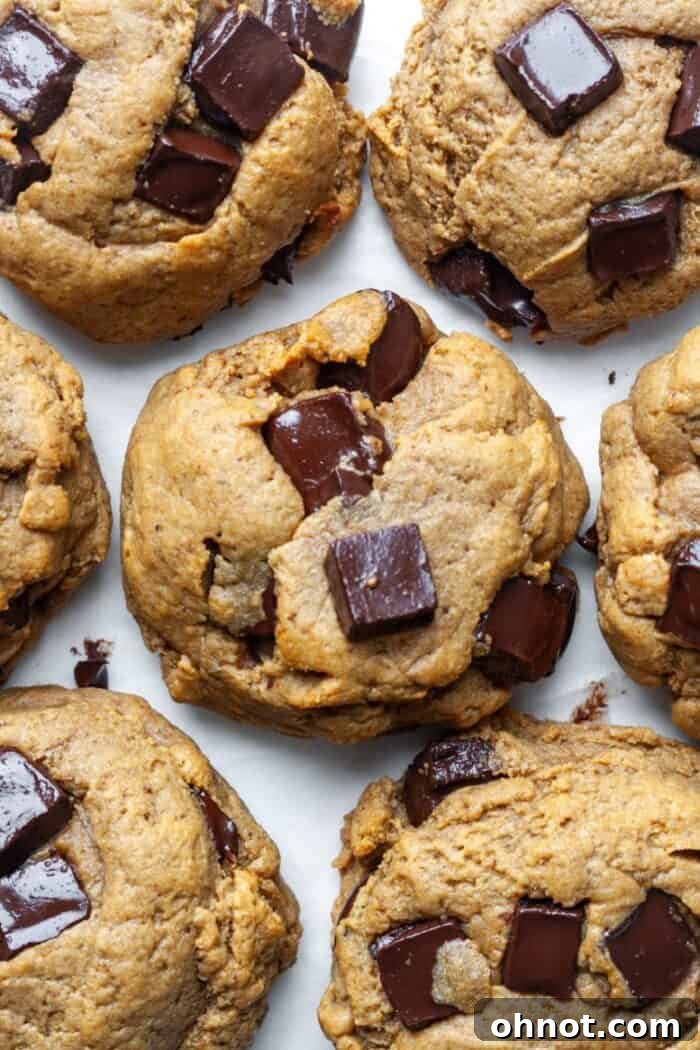 Thick gooey vegan cookies