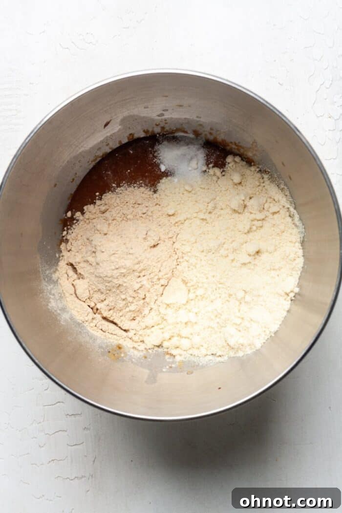 Mixing bowl with protein powder