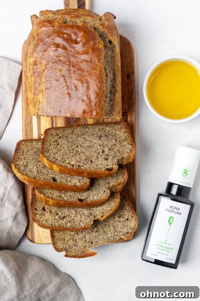 Grain free bread with olive oil