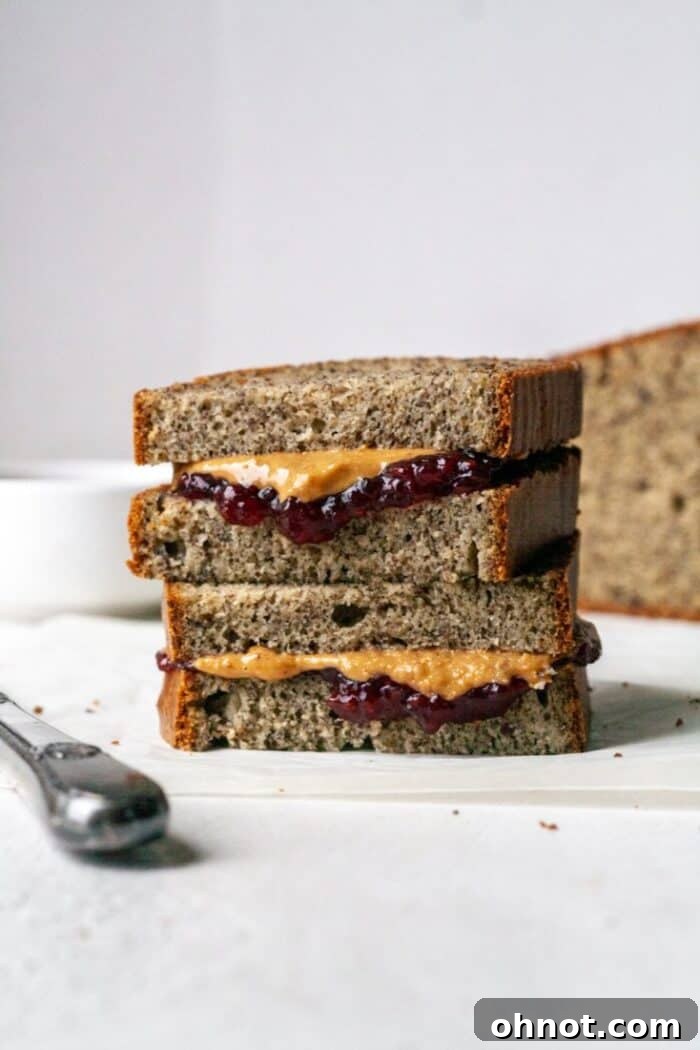Almond butter and jelly sandwich