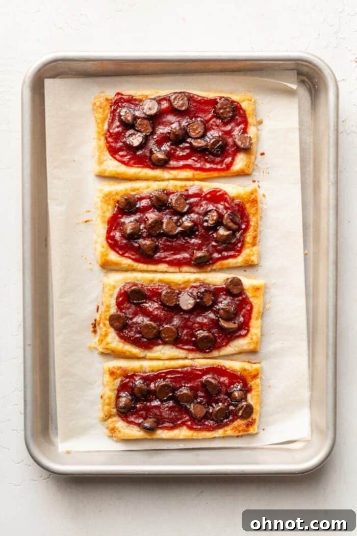 Gluten free puff pastry with jam