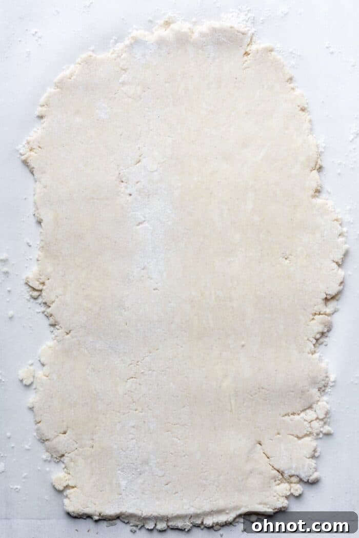 Rectangle of gluten free dough