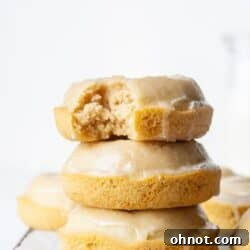 Gluten free donuts with vanilla glaze
