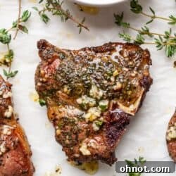 Air fryer lamb chops with olive oil sauce