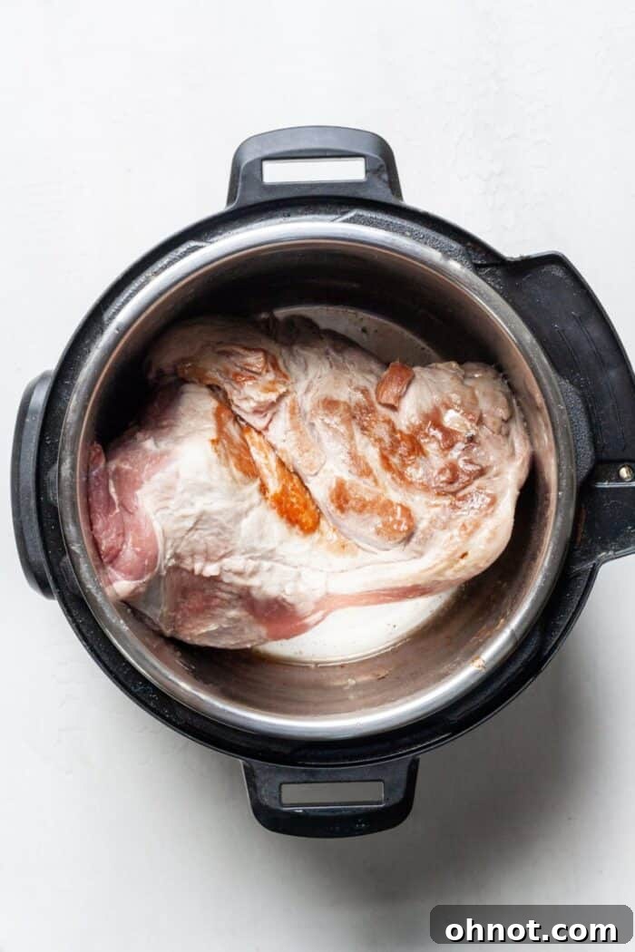 Pork searing in the Instant Pot