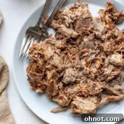 Whole30 pulled pork with BBQ sauce