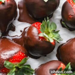 Vegan chocolate covered strawberries