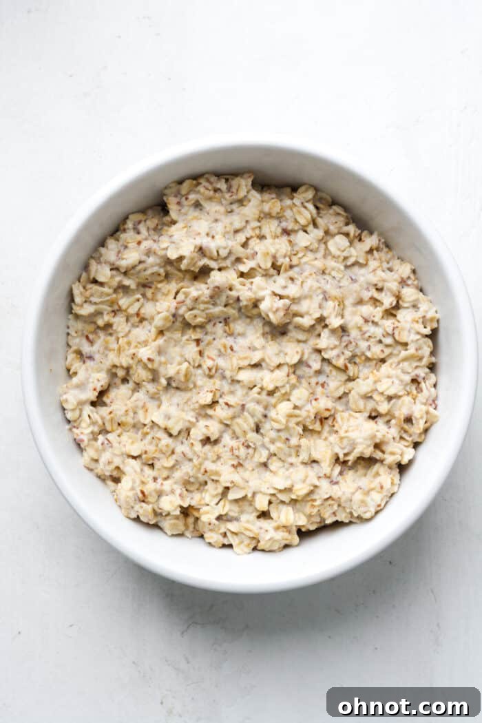 Oats in bowl