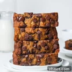 Vegan chocolate chip banana bread