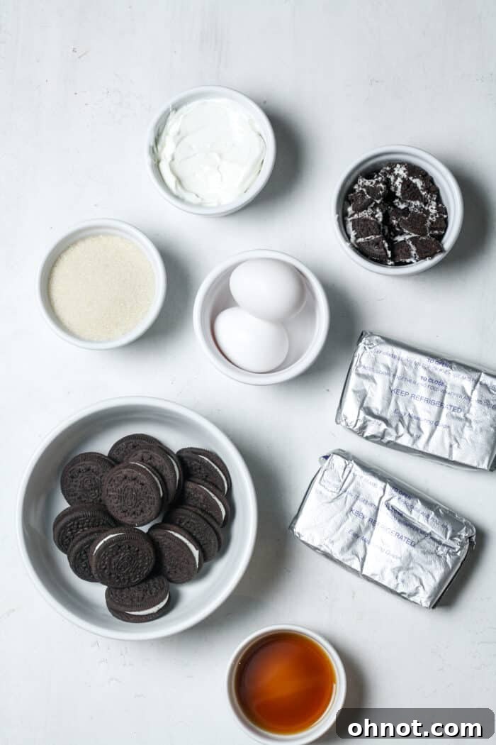 Oreos and cream cheese