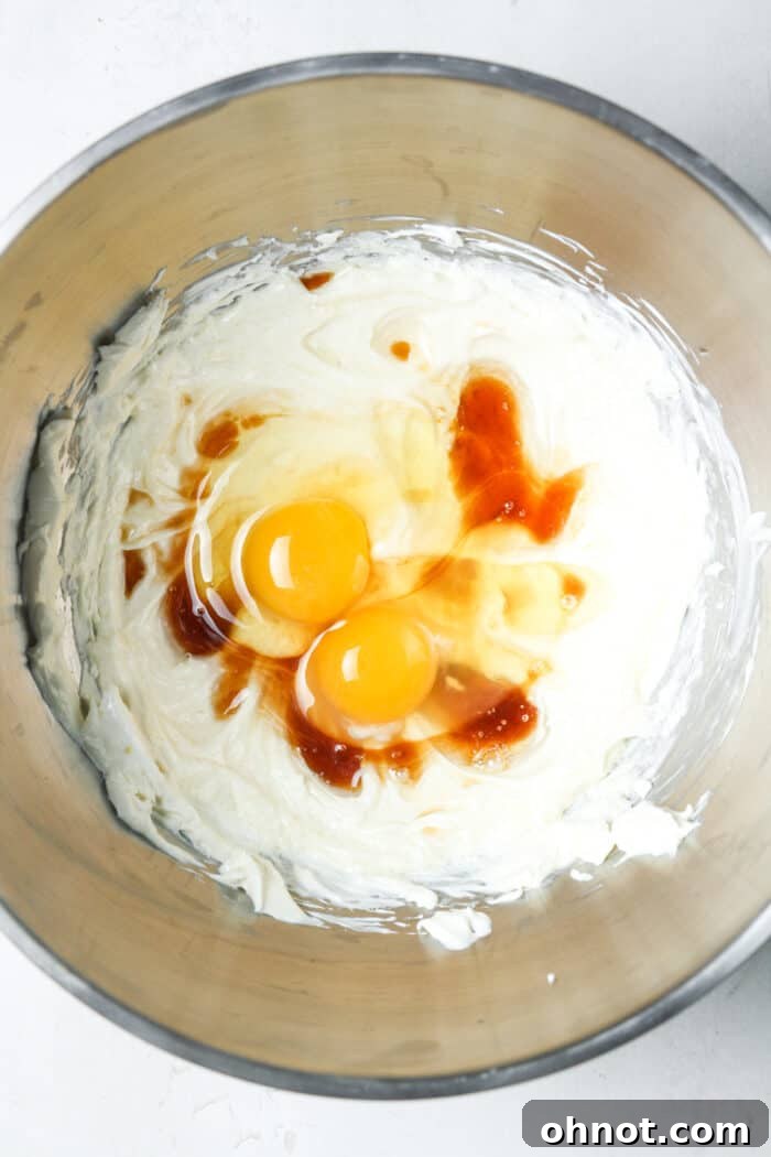 Eggs in creamy batter