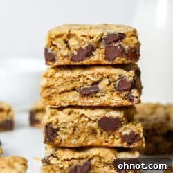 Oatmeal chocolate chip bars