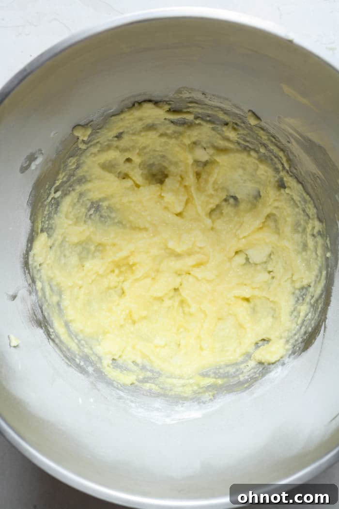 Creamy yellow dough