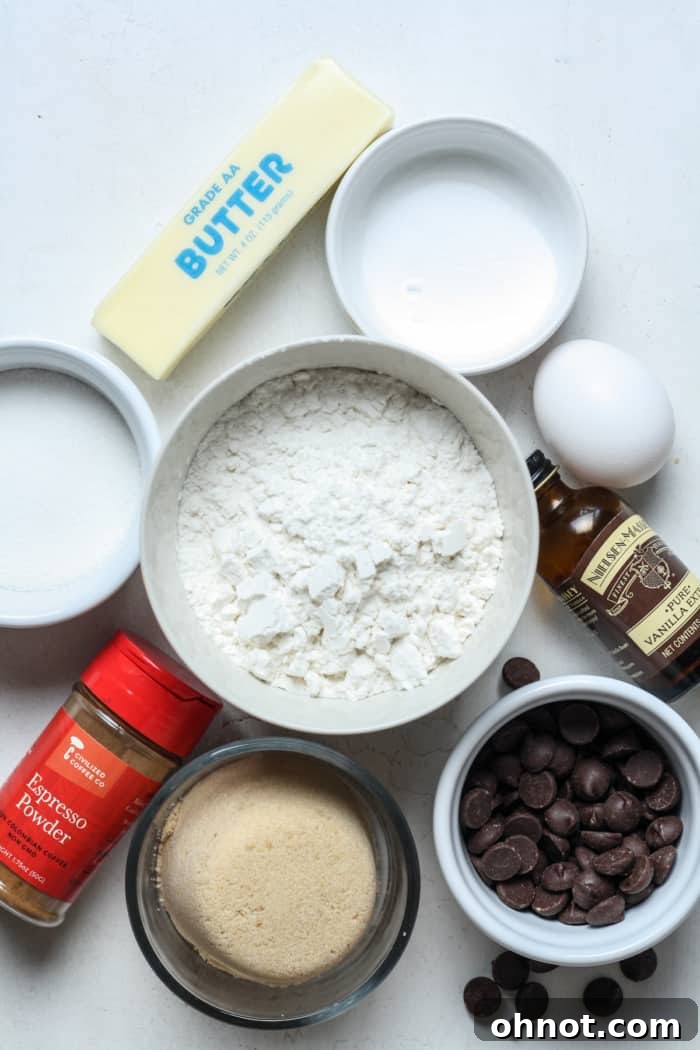 Espresso powder and other ingredients