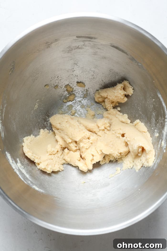 Light dough in bowl