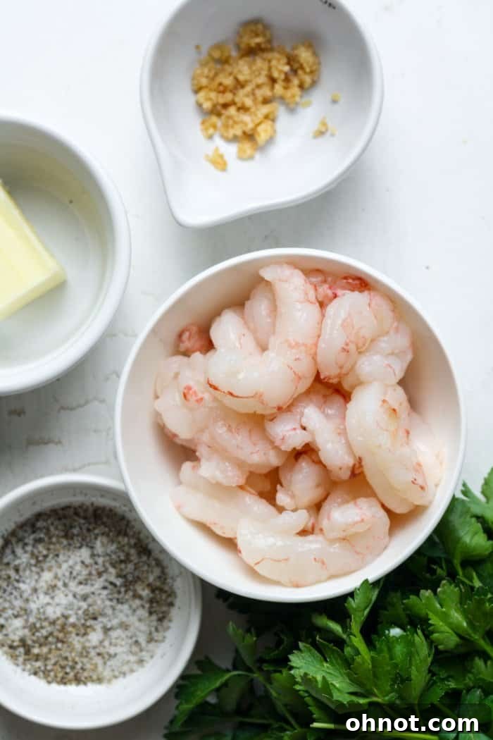 Shrimp with garlic butter