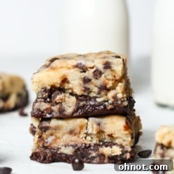Cookie dough brownies.