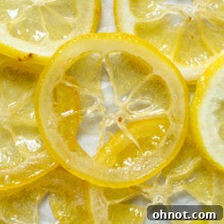 Candied lemon slices.