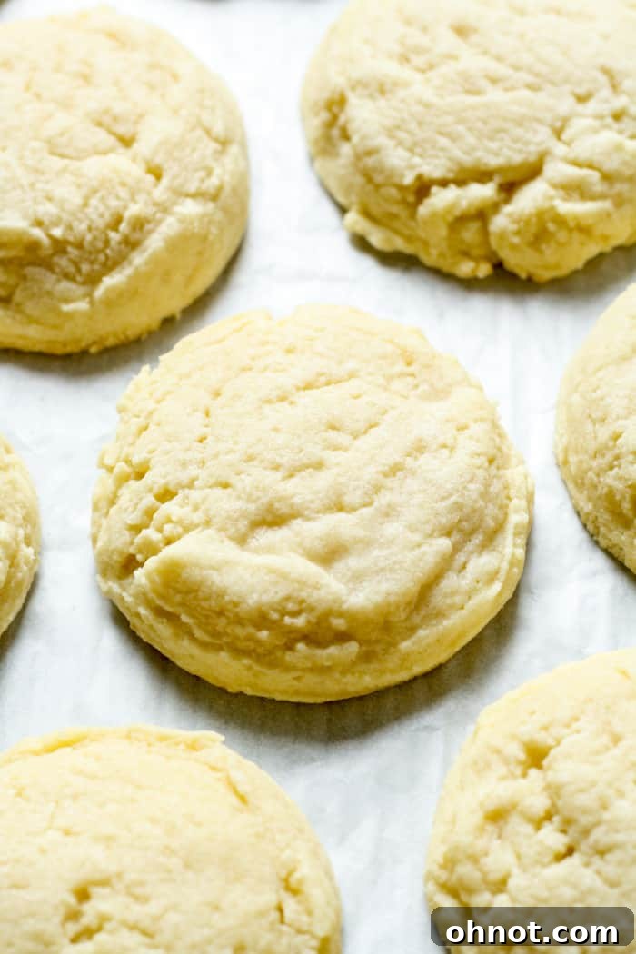Round yellow cookies.