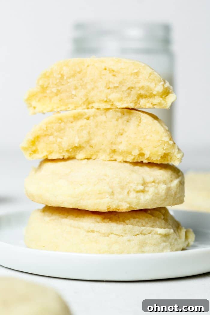 Sugar cookie stack.
