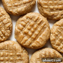 3 ingredient peanut butter cookies.