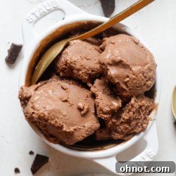 Paleo ice cream in bowl.