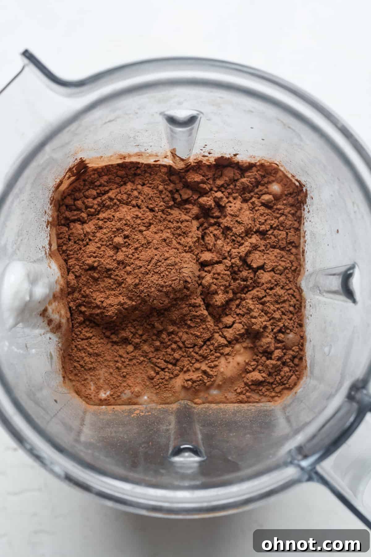 Cocoa in Vitamix blender.