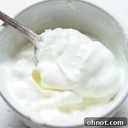 Dairy free sour cream in bowl.