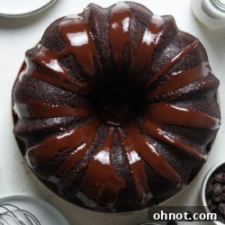 Brownie cake on plate.